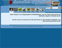 Tablet Screenshot of bibliotek.danske-dyr.dk